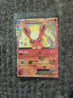 Pokemon Generations TCG Flareon EX RC6/RC32 Radiant Collection Holo NM - Image 1