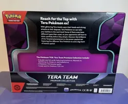 Pokemon Tera Team EX Premium Collection 5 Foils 9 TCG Booster Packs SEALED - Image 2