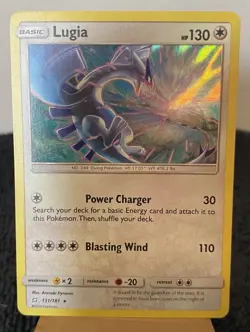 Lugia 131/181 Sun & Moon Team Up Holo Pokemon TCG MP/LP- - Image 1