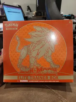 Sun and Moon Base ETB Factory Sealed [Solgaleo] Pokemon Elite Trainer Box - Image 1