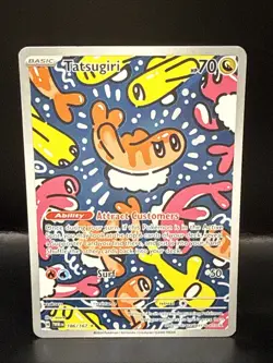 Pokemon Tatsugiri 186/167 Sv06: Twilight Masquerade Holo - Image 1