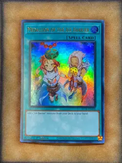 Yugioh Medallion of the Ice Barrier BLTR-EN098 Ultra Rare Alt Art 1st Ed NM - Image 1