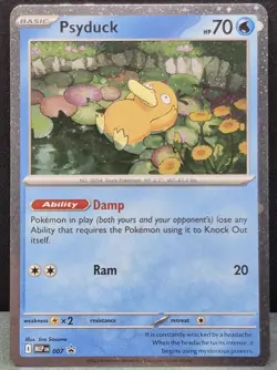 Psyduck Black Star Promo Holo 007 Mega Evolution Pokemon TCG Near Mint Card - Image 1