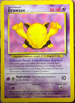 Drowzee Pokemon 2002 Legendary Collection card 73/110 - Image 1