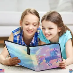 Rainbow Horse 9-Pocket Card Binder - 900-Pocket Album with 50 Removable Sleeves - Image 5