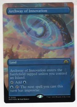 MTG Modern Horizons 3 Foil Rare Card #350 Archway of Innovation (Borderless) - Image 1