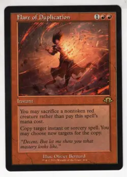 MTG Modern Horizons 3 Rare Card Flare of Duplication (Retro Frame) - Image 1