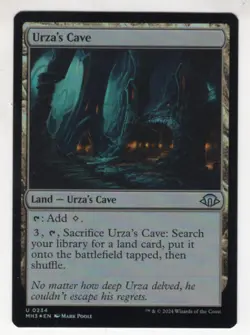 MTG Modern Horizons 3 Foil Uncommon Card #234 Urza's Cave - Image 1