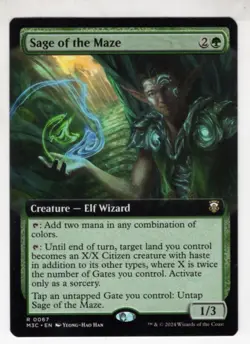 MTG Modern Horizons 3 Commander Rare Card #0067 Sage Of The Maze - Image 1