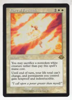 MTG Modern Horizons 3 Rare Card Flare of Fortitude (Retro Frame) - Image 1