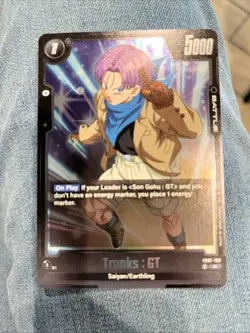 Dragon Ball Super Card Game Trunks: GT Saiyan/Earthling Battle Card - Image 1