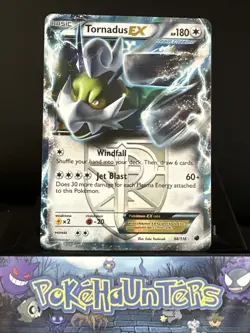 Pokemon Card Tornadus EX 98/116 Black & White Plasma Freeze Ultra Rare Holo L/P - Image 1