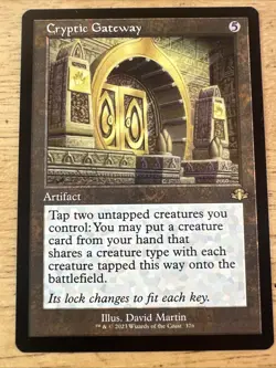 Cryptic Gateway Retro Framedx1 - MTG Dominaria Remastered DMR #376 - Image 1