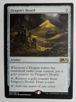 Dragon’s Hoard x1 M19 Core Set Magic the Gathering MTG LP/NM - Image 1