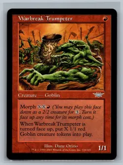 Magic The Gathering Legions Warbreak Trumpeter #116/145 MTG TCG CCG - Image 1