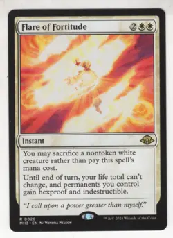 MTG Modern Horizons 3 Rare Card #26 Flare of Fortitude - Image 1