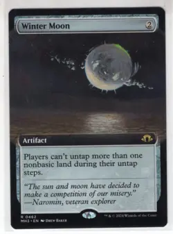 MTG Modern Horizons 3 Rare Card #462 Winter Moon (Extended Art) - Image 1