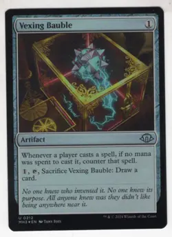 MTG Modern Horizons 3 Foil Uncommon Card #212 Vexing Bauble - Image 1