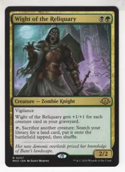 MTG Modern Horizons 3 Rare Card #207 Wight of the Reliquary - Image 1