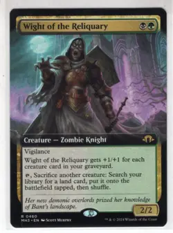 MTG Modern Horizons 3 Rare Card #460 Wight of the Reliquary (Extended Art) - Image 1