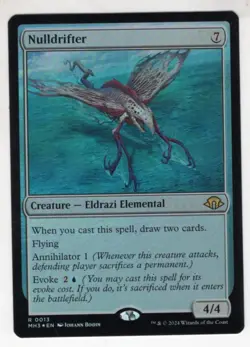 MTG Modern Horizons 3 Foil Rare Card #13 Nulldrifter - Image 1
