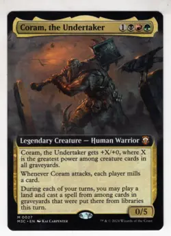 MTG Modern Horizons 3 Commander Mythic Card #0027 Coram The Undertaker - Image 1