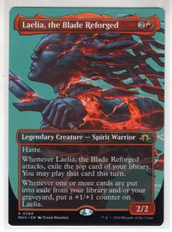 MTG Modern Horizons 3 Rare Card #368 Laelia, the Blade Reforged (Borderless) - Image 1
