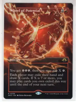 MTG Modern Horizons 3 Rare Card #336 Wheel of Potential (Borderless) - Image 1