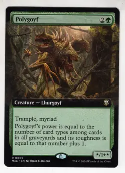 MTG Modern Horizons 3 Commander Rare Card #0065 Polygoyf - Image 1