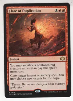 MTG Modern Horizons 3 Rare Card #119 Flare of Duplication - Image 1
