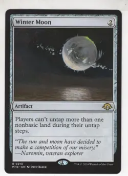MTG Modern Horizons 3 Rare Card #213 Winter Moon - Image 1