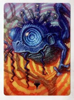 MTG Modern Horizons 3 Gold Parallel Art Card #41 Psychic Frog - Image 1