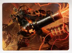 MTG Modern Horizons 3 Gold Parallel Art Card #31 Blaster Hulk - Image 1