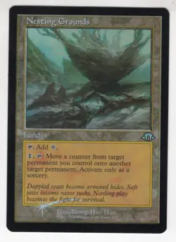 MTG Modern Horizons 3 Foil Uncommon Card Nesting Grounds (Retro Frame) - Image 1