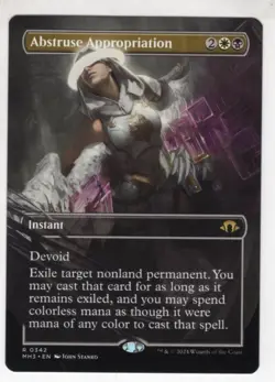 MTG Modern Horizons 3 Rare Card #342 Abstruse Appropriation (Borderless) - Image 1