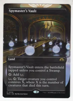 MTG Modern Horizons 3 Rare Card #358 Spymaster's Vault (Borderless) - Image 1