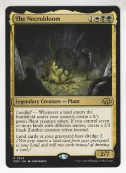 MTG Modern Horizons 3 Rare Card #194 The Necrobloom - Image 1