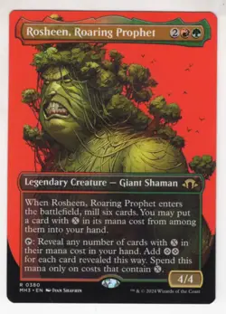 MTG Modern Horizons 3 Rare Card #380 Rosheen, Roaring Prophet (Borderless) - Image 1