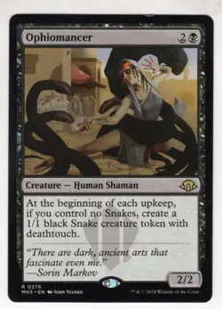 MTG Modern Horizons 3 Rare Card #276 Ophiomancer - Image 1