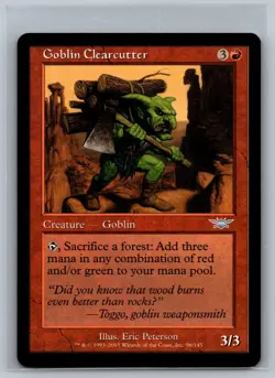 Magic The Gathering Legions Goblin Clearcutter #96/145 MTG TCG CCG - Image 1
