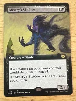 Misery's Shadow (330) Extended Art The Brothers' War BRO MTG Magic - Image 1