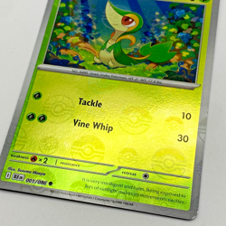 Snivy Pokemon Scarlet Violet Black Bolt Poke Ball Pattern 001/086 - Image 2