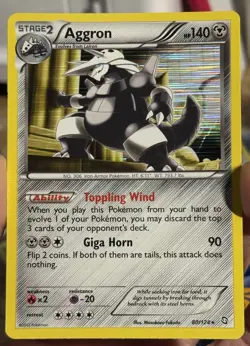AGGRON 80/124 REVERSE HOLO CARD LOT POKEMON DRAGONS EXALTED - Image 2