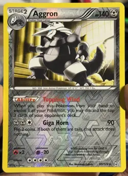 AGGRON 80/124 REVERSE HOLO CARD LOT POKEMON DRAGONS EXALTED - Image 4