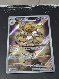 Alakazam Mega Evolution Promo 009 Full Illustration Holo Pokemon TCG - Image 1