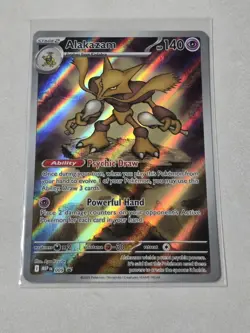 Alakazam Mega Evolution Promo 009 Full Illustration Holo Pokemon TCG - Image 2