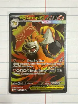 Mega Camerupt ex 156/132 Full Art Mega Evolutions Pokemon 2025 Near Mint - Image 1