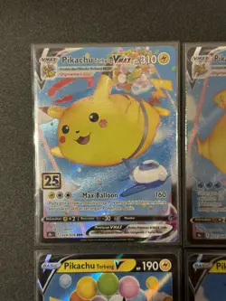 INDONESIA Flying/Surfing Pikachu VMAX S8a 25th Anniversary Pokemon Cards x4 Lot - Image 3