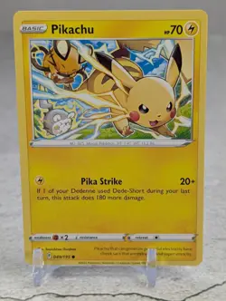 Pokemon Sword & Shield TCG - Silver Tempest - Pikachu - 049/195 - Image 1