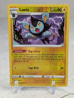 Luxio #032/072 Reverse Holo 2021 Pokemon Shining Fates LP - Image 3